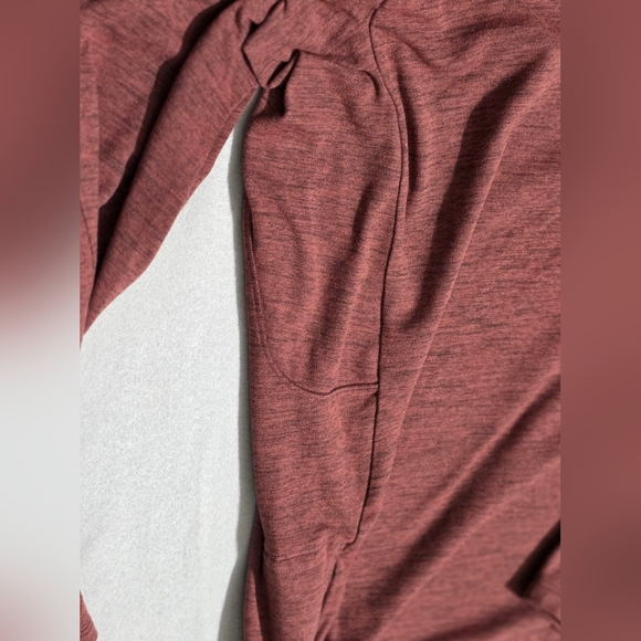 Lululemon Men's Surge Warm Half Zip Pullover – Heathered Brick Red – Size Medium - Picture 7 of 11